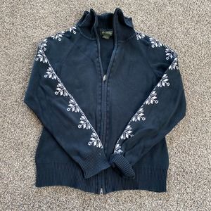 Eddie Bauer zip up sweater - Medium